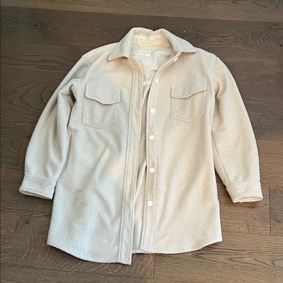 Jackson Rowe Jackets & Blazers - Jackson Rowe Cream Textured Jacket